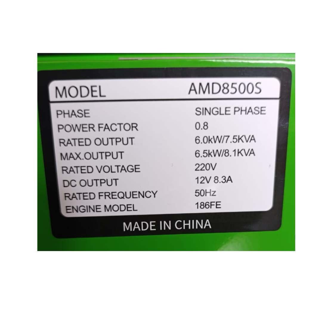 7.5KVA Astramilano AMD8500S Silent Diesel Power Generator - Image 2