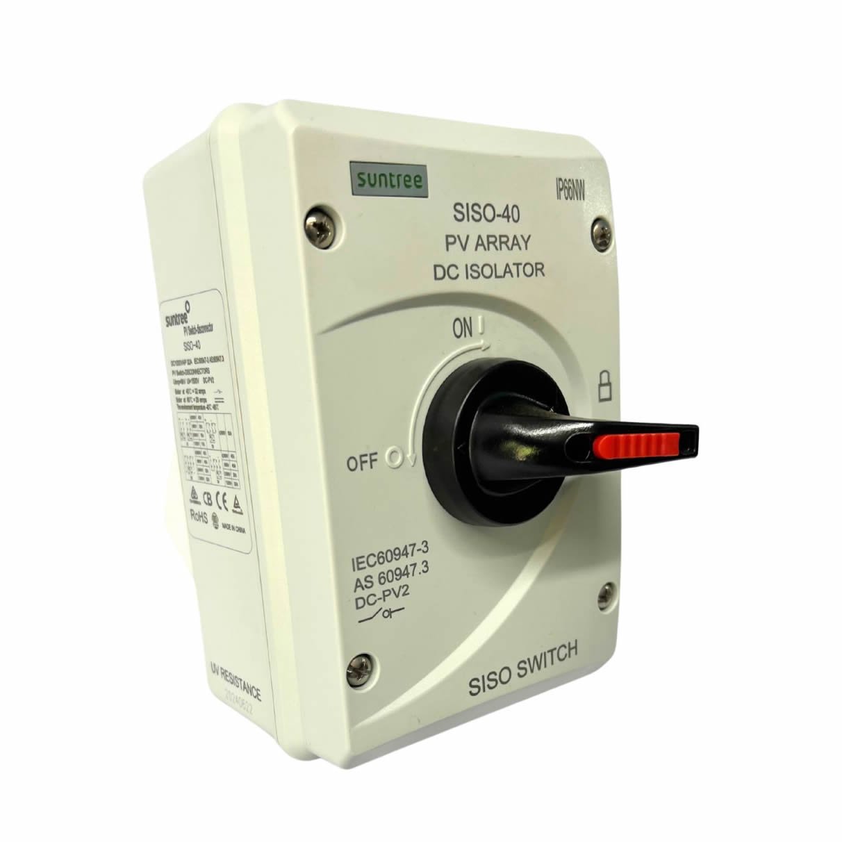 Suntree PV Disconnect 1000VDC, 32 AMPS