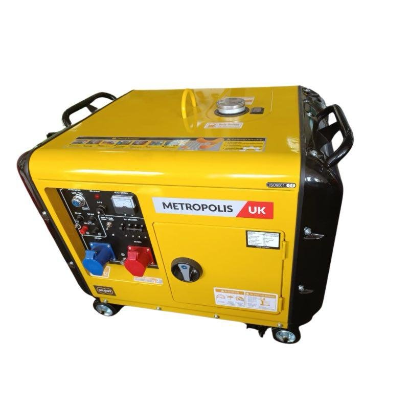 10KVA Metropolis MT9000SNA-D Single/Three Phase Diesel Generator - Image 3